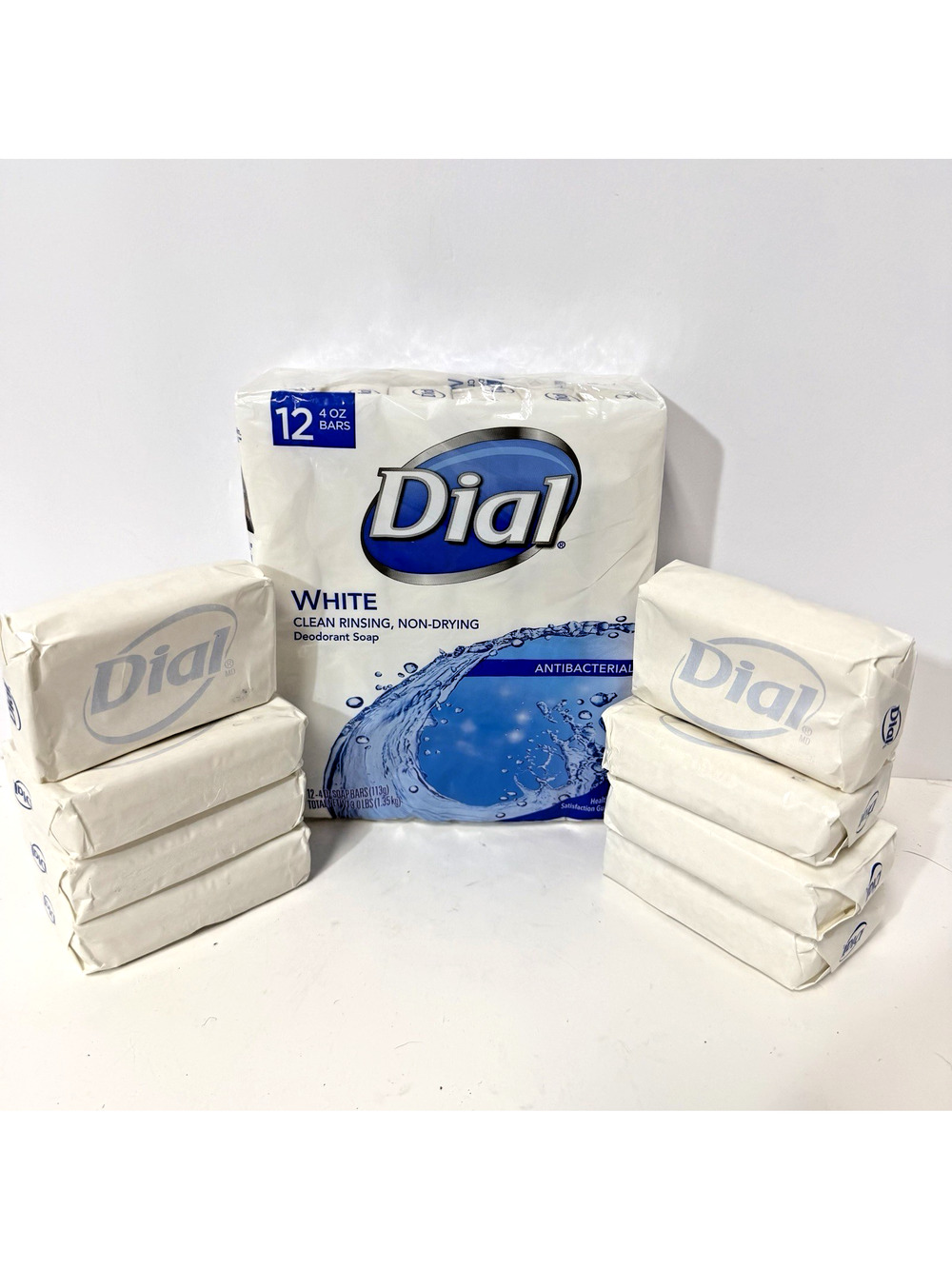 Dial Antibacterial WHITE Bar Soap Original Formula DISCONTINUED 21 bars SEALED